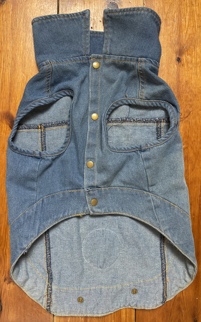 Dog Demion Jacket Medium/Large Size In Good Condition + Free Post