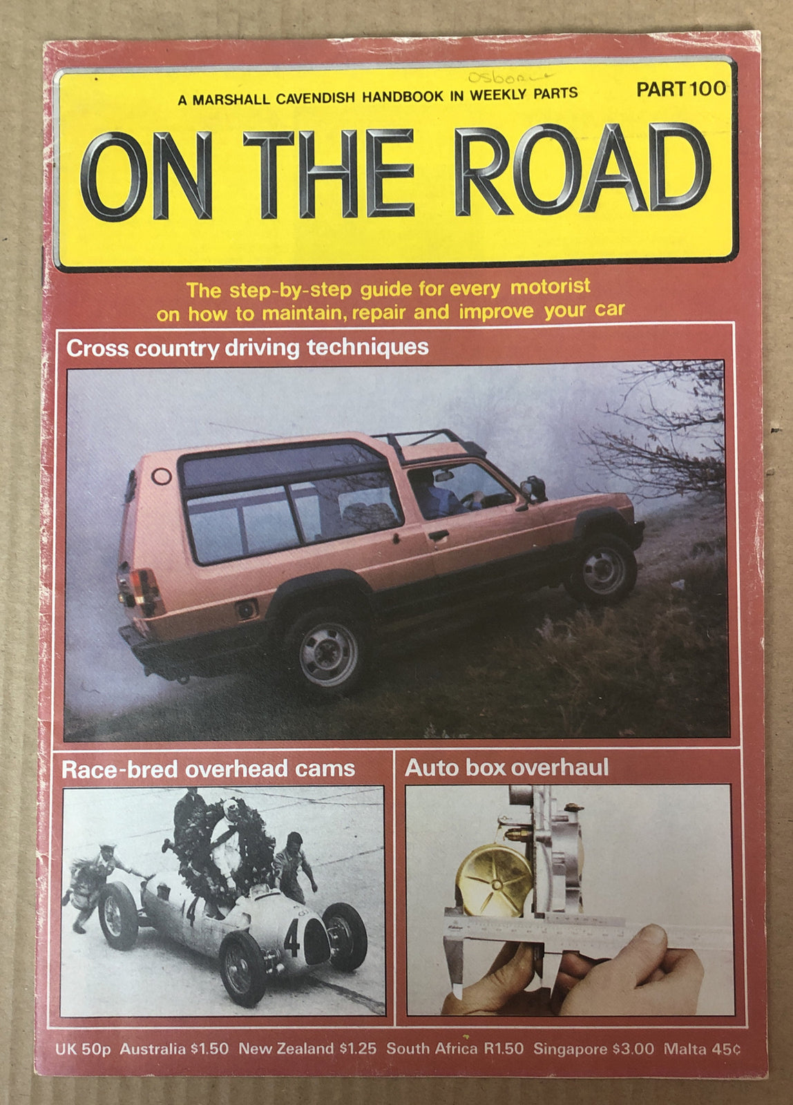 On The Road Part 100 Magazine Vintage In Good Condition
