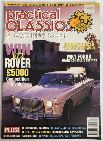 Practical Classics & Car Restorer Vol. 13 No. 5 1992 Magazine In Good Condition