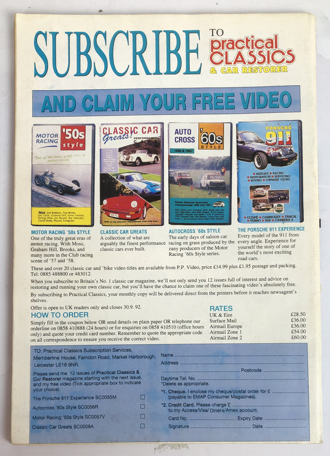 Practical Classics & Car Restorer Vol. 13 No. 5 1992 Magazine In Good Condition