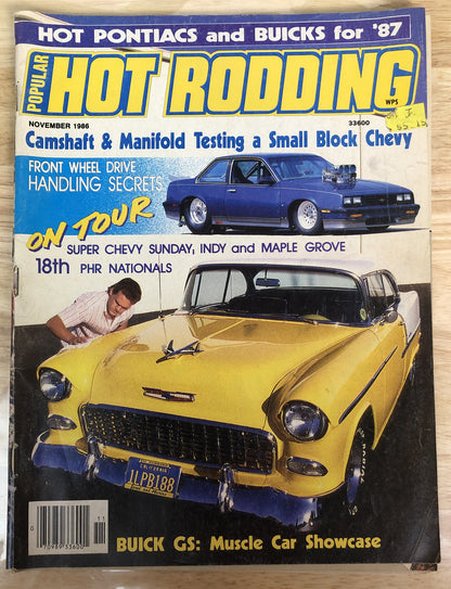 Popular Hot Rodding November 1986 Vintage Magazine In OK Condition