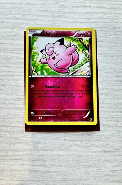 Clefairy Pokemon Reverse Holo Fairy Card Year 2014 (5243)