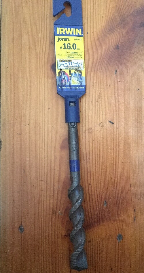 Irwin Joran Multi-Fit Shank 16.0mm 100/160 SDS Speed Power Hammer Masonry Drill
