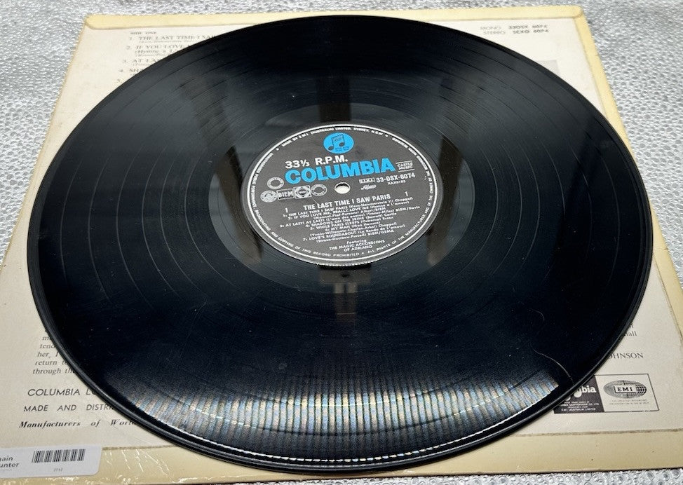 The Last Time I Saw Paris - The Magic Accordions Of Adriano Record In GC 7717