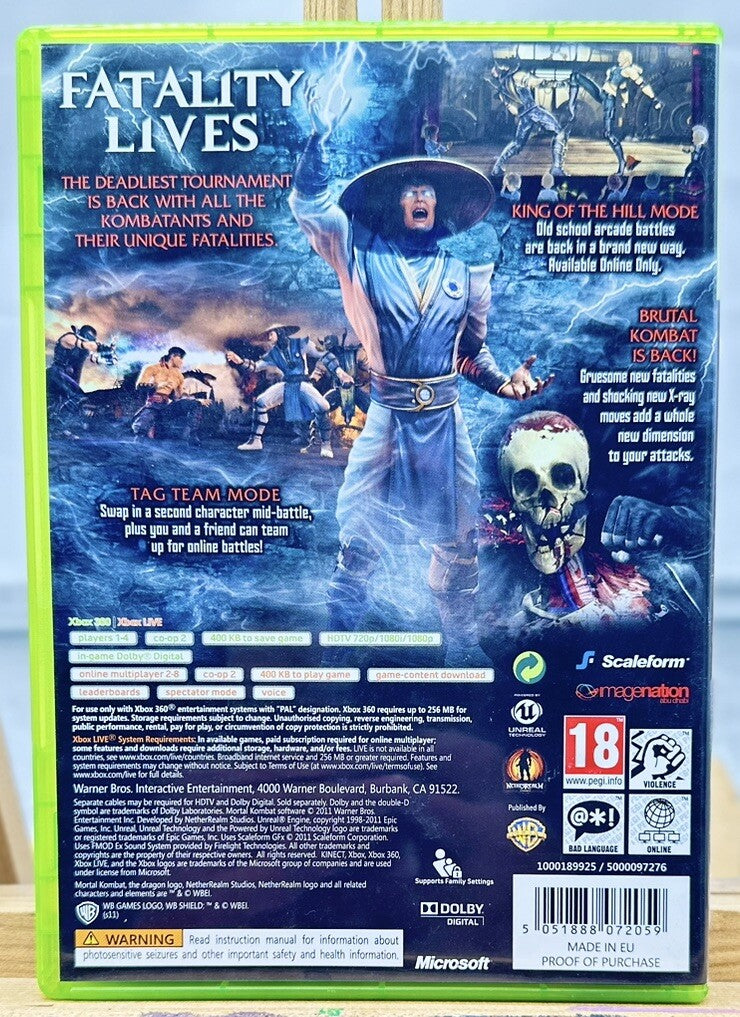 Mortal Kombat PAL Xbox 360 Complete 5226