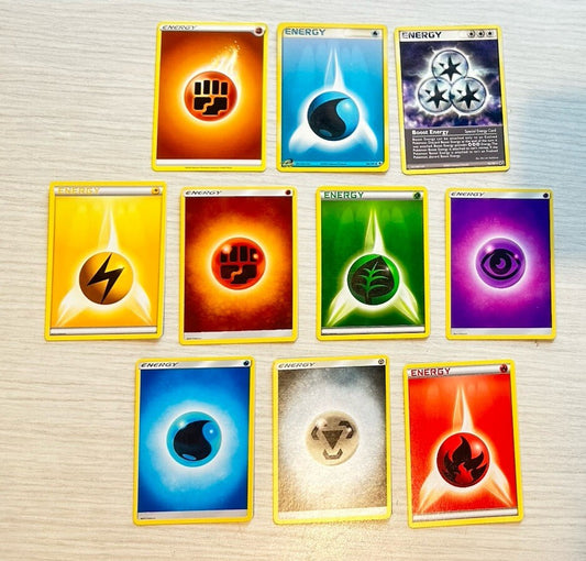 10 X Pokemon Energy Cards Collection Random Years & Series 6390