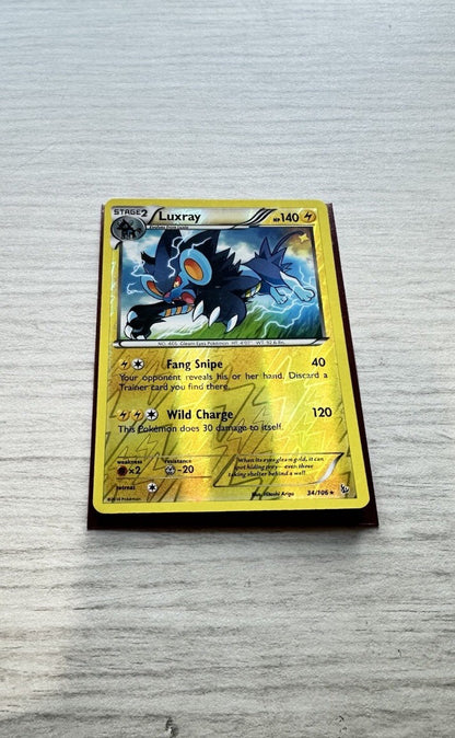 Luxray Pokemon Reverse Holo Electric Card Year 2014 (5243)