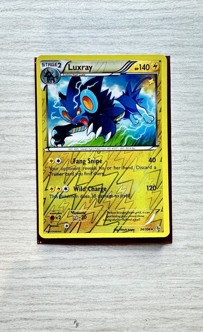 Luxray Pokemon Reverse Holo Electric Card Year 2014 (5243)