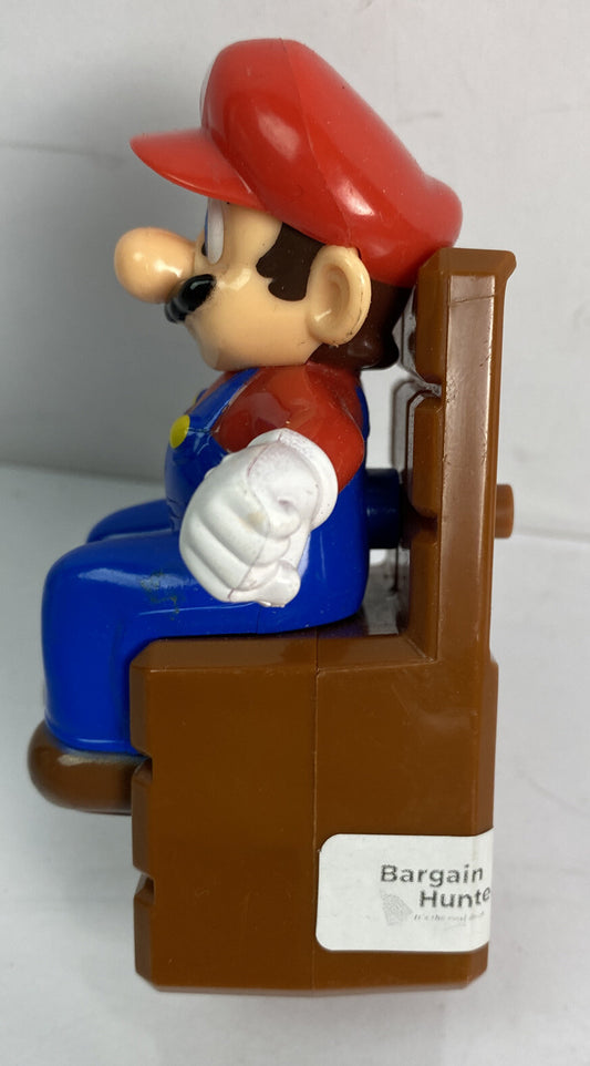 Super Mario Nintendo Mario block Chair Hand Moving Figure 10cm In VGC 2782