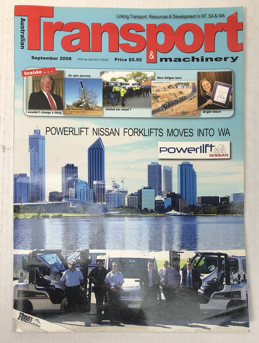 Australian Transport & Machinery September 2008 Magazine Vintage Good Condition