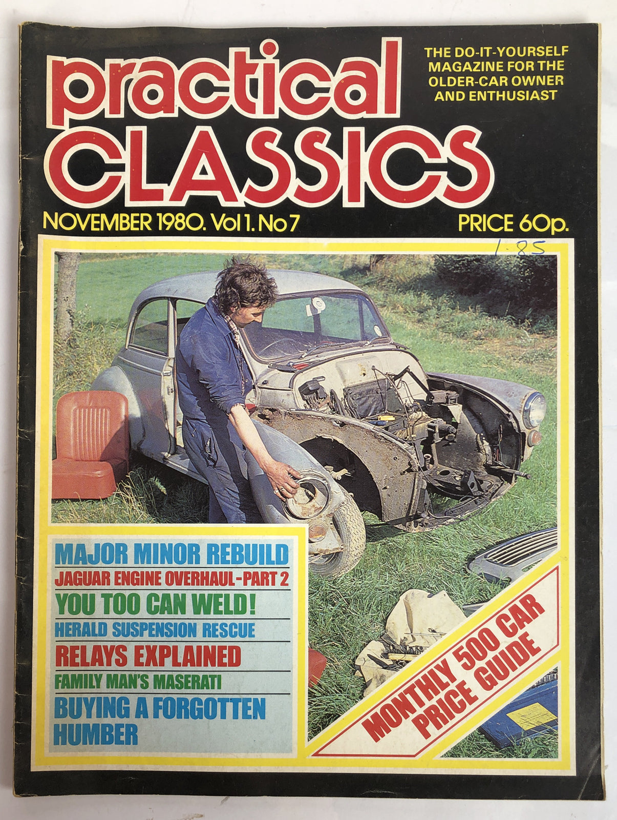 Practical Classics & Car Restorer Vol. 1 No. 7 1980 Magazine In Good Condition