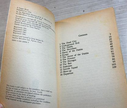 Doctor Who And The Destiny Of The Daleks By Terrance Dicks - Book In VGC