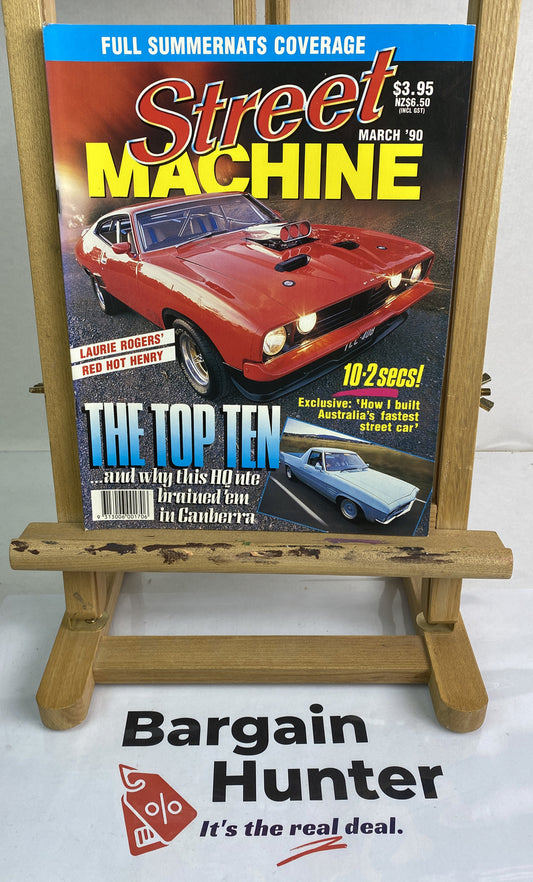 Street Machine March 1990 Magazine In Good Condition