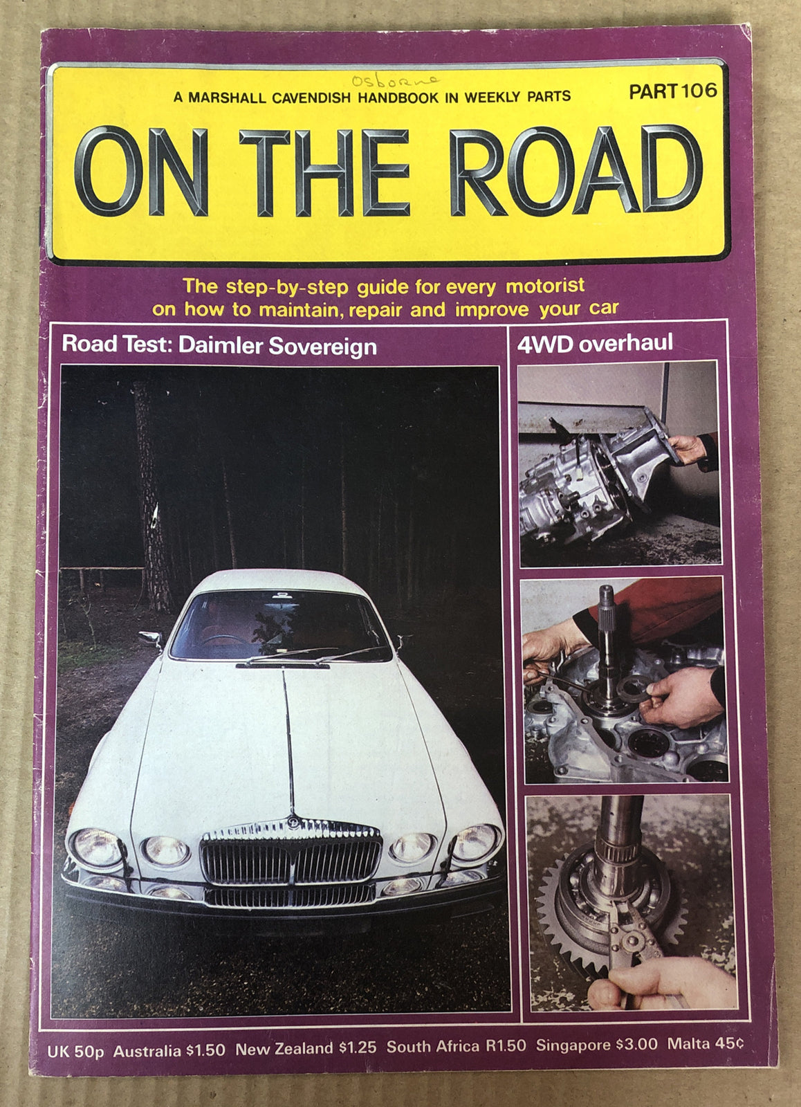 On The Road Part 106 Magazine Vintage In Good Condition