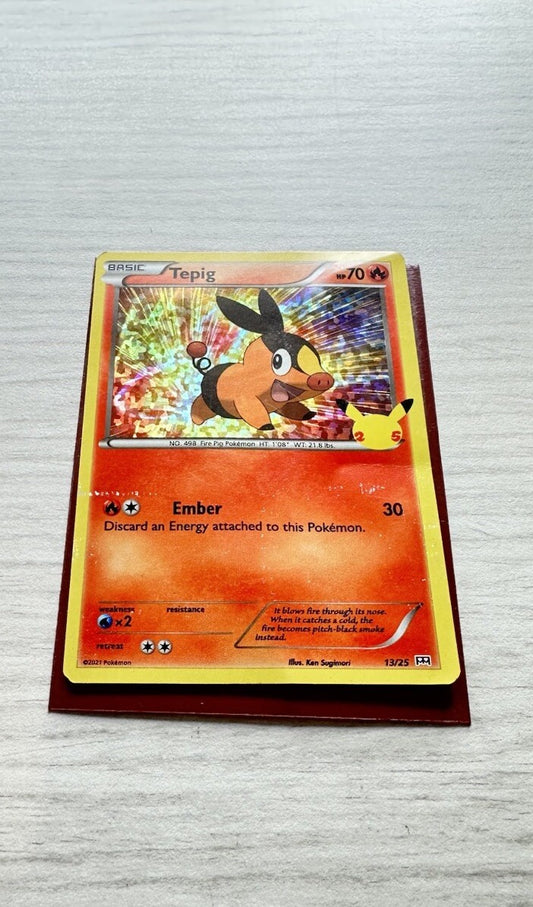 Tepig Pokemon Holo Fire Card Year 2021 (5243)
