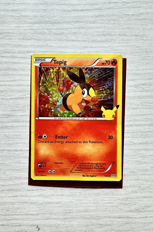 Tepig Pokemon Holo Fire Card Year 2021 (5243)