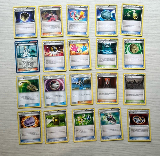 20 X Pokemon Trainer Cards Collection Random Years & Series 6388