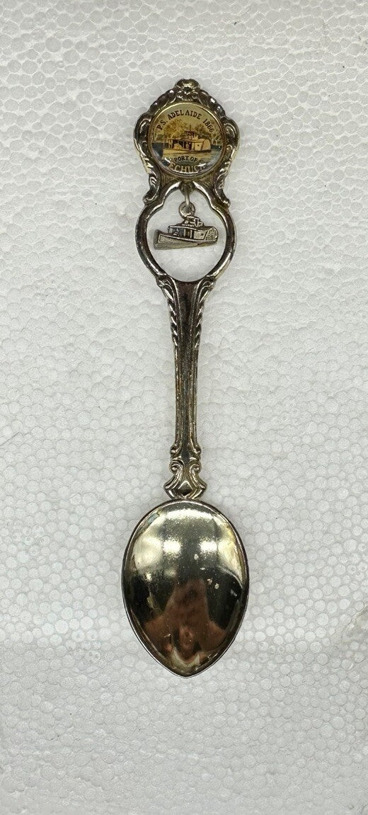 Souvenir Spoon P.S. Adelaide 1866 Port Of Echuca South Australia , silver plated