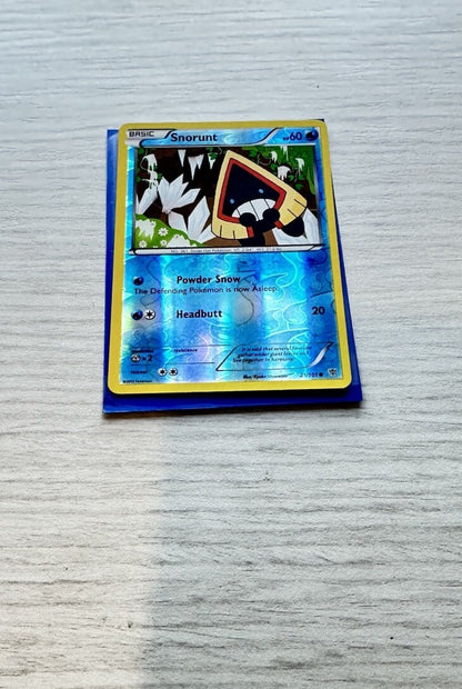 Snorunt Pokemon Reverse Holo Water Card Year 2013 (5243)