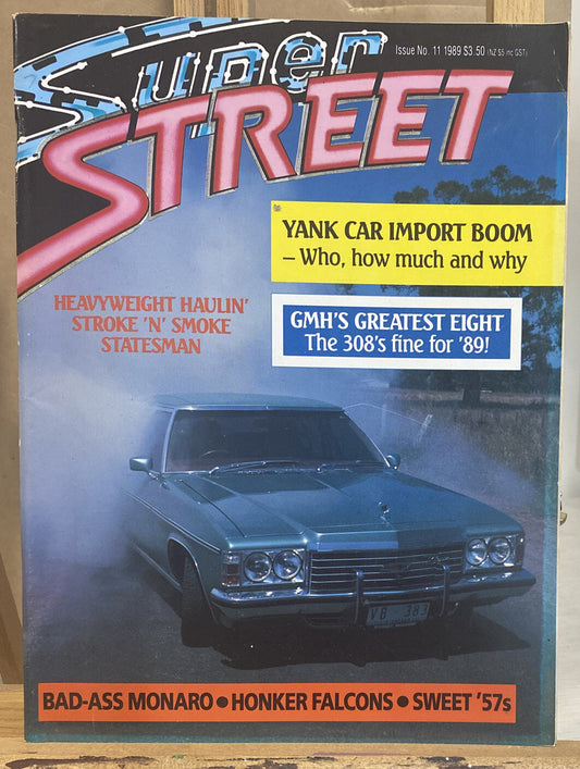 Super Street No 11 1989 Magazine In Good Condition