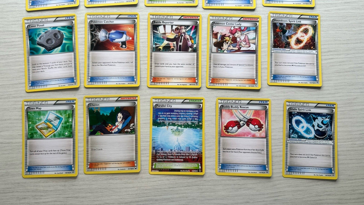 20 X Pokemon Trainer Cards Collection Random Years & Series 6388
