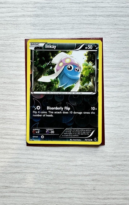 Inkay Pokemon Reverse Holo Dark Card Year 2014 (5243)