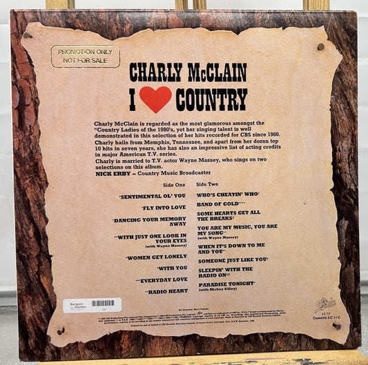Charly Mc Clain - I Love Country Record In Good Condition 7689