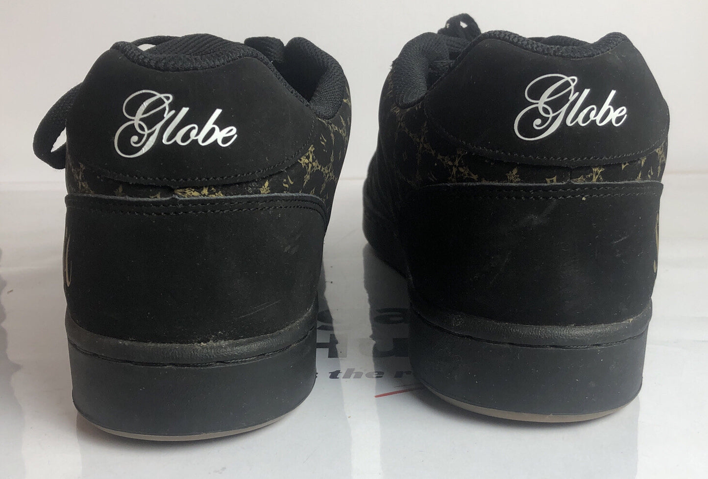 F151 Globe Viceroy Mens Shoes In Black & Gold US14 UK13 EUR48 In Good Condition
