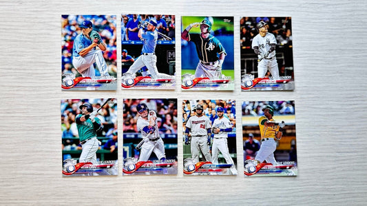 8 X League Leaders Topps Baseball Cards 2017 Collection In Good Cond 4181