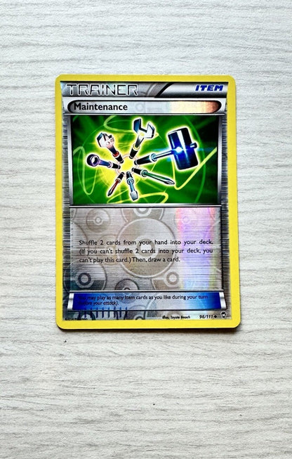 Maintenance Pokemon Reverse Holo Trainer Card Year 2014 (6385)