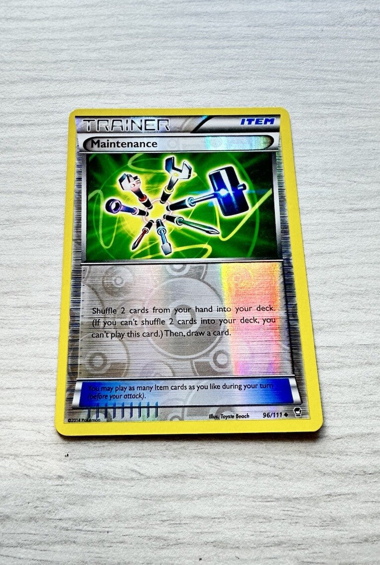 Maintenance Pokemon Reverse Holo Trainer Card Year 2014 (6385)