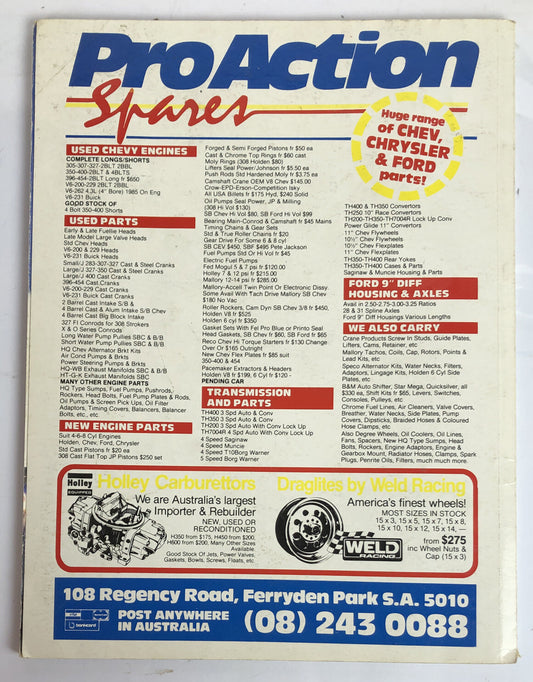 Chevy Power Magazine Frist Collectors Edition Vintage In Poor Condition