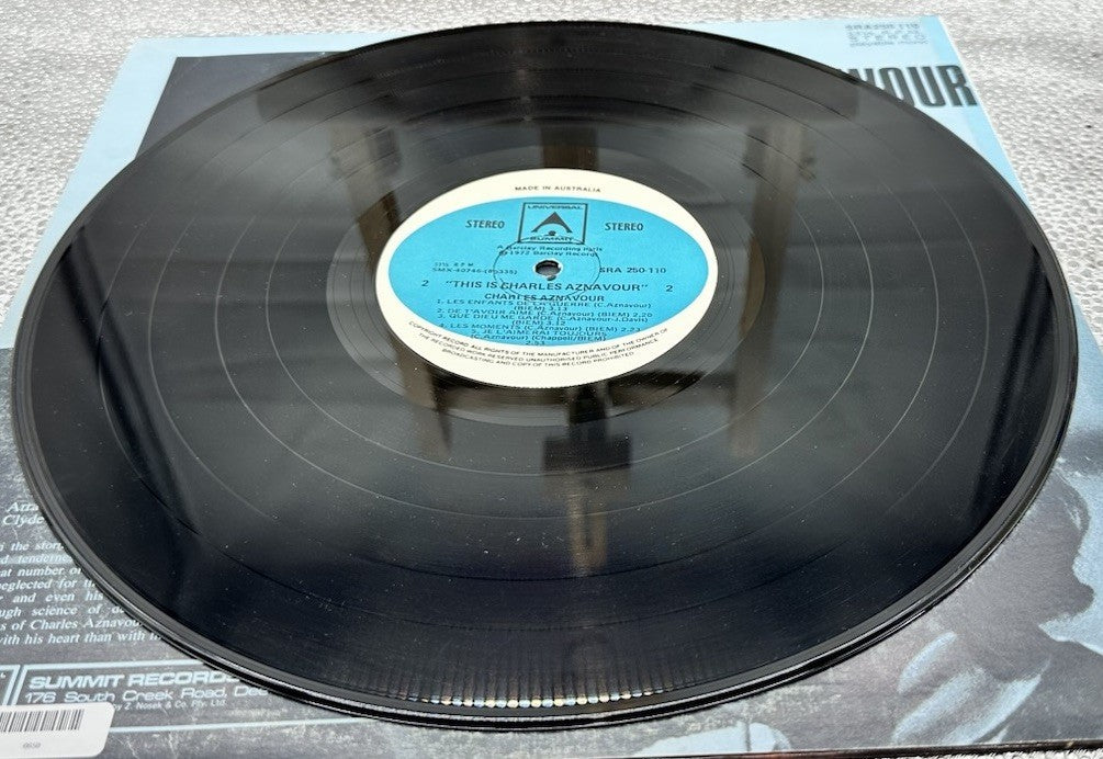 This Is Charles Aznavour Record In Good Condition 6659