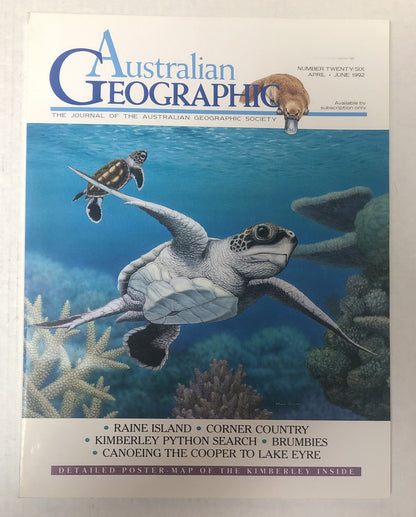 Australian Geographic Magazine April - June 1992 No. 26 In Good Condition