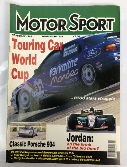 Motor Sport November 1995 Magazine Vintage In Good Condition