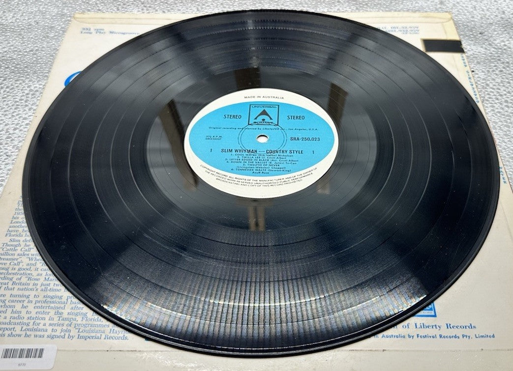 Cool Water - Slim Whitman Record In Good Condition 6772