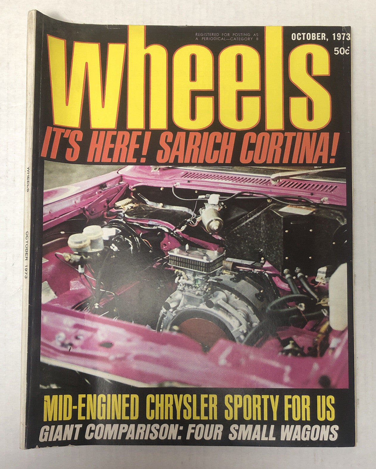 Vintage Wheels Magazine October 1973 In Ok Condition
