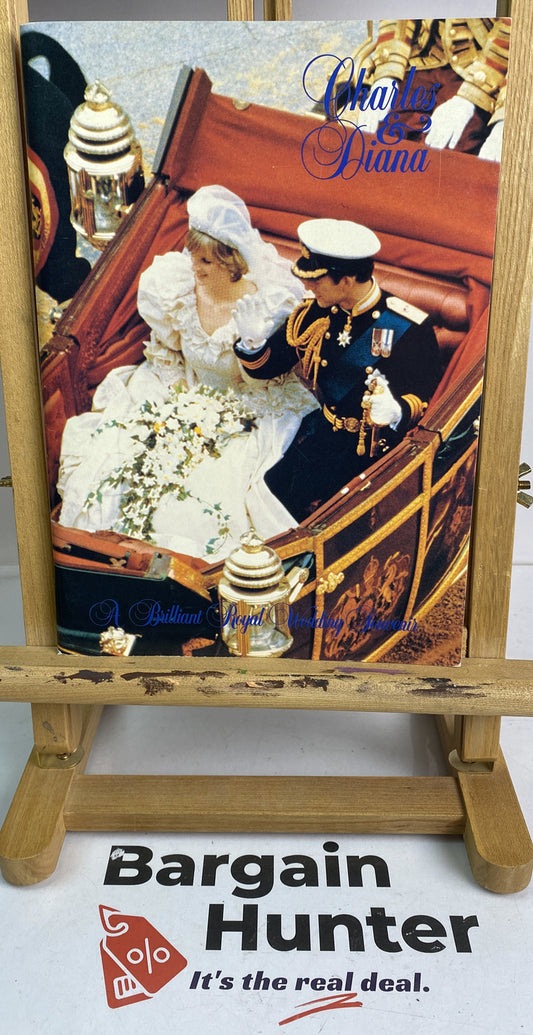 Charles And Diana A Brilliant Royal Wedding Souvenir Vintage Paperback Book 1981