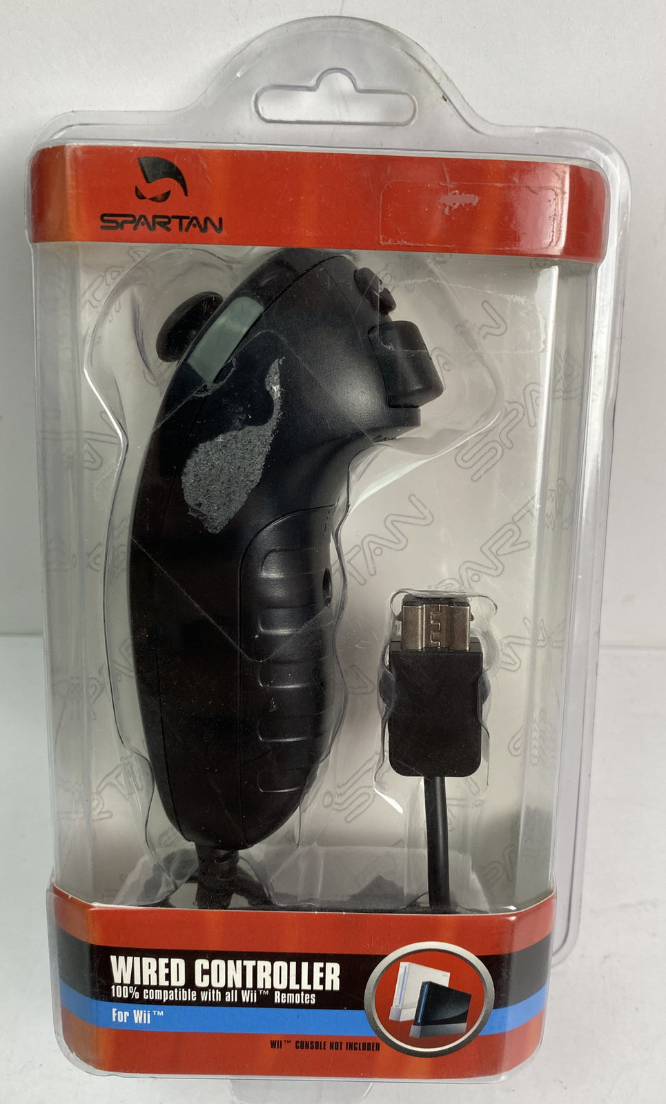 Spartan Wired Wii / Wii U Controller - Compatible With All Wii Remotes Black