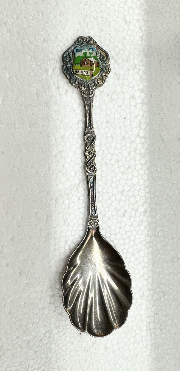 Souvenir Spoon Bunya Mts Joes Place , silver plated In OK Condition