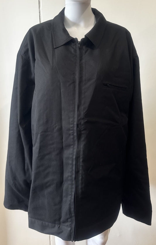 King Gee NWT Men's Full Zip Jacket Size 3XL Black Work Wear New With Tags 5441
