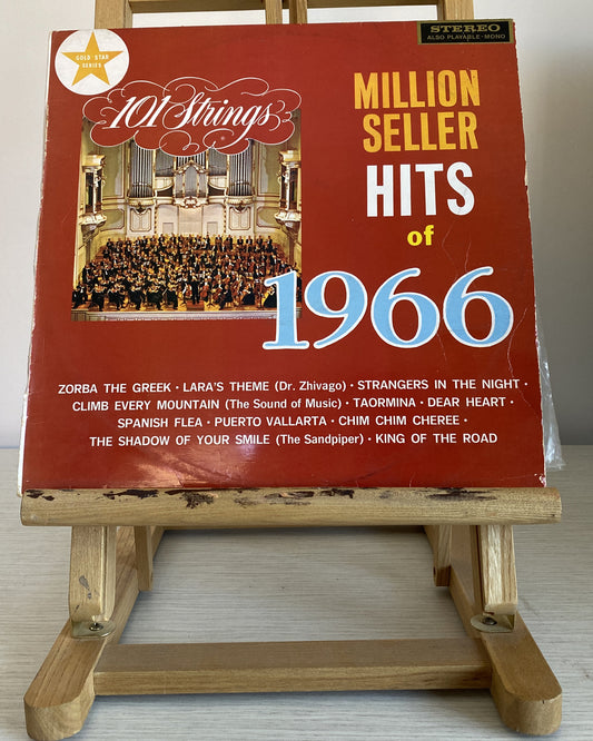 Million Seller Hits of 1966 101 Strings Vintage Vinyl Record 3371