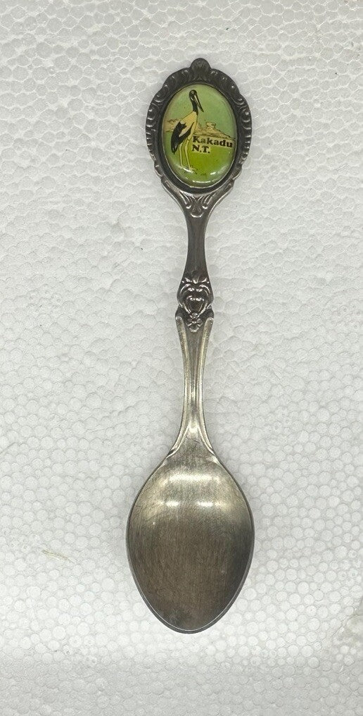 Souvenir Spoon Kakadu Northern Territory Australia , silver plated OK Condition