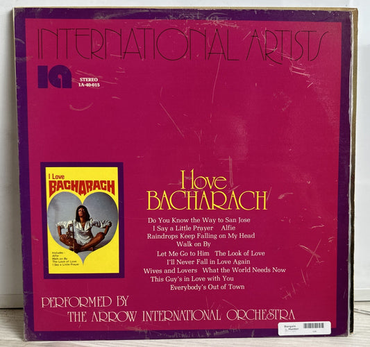 I Love Bacharach - Performed By The Arrow International Orchestra - 12" Record