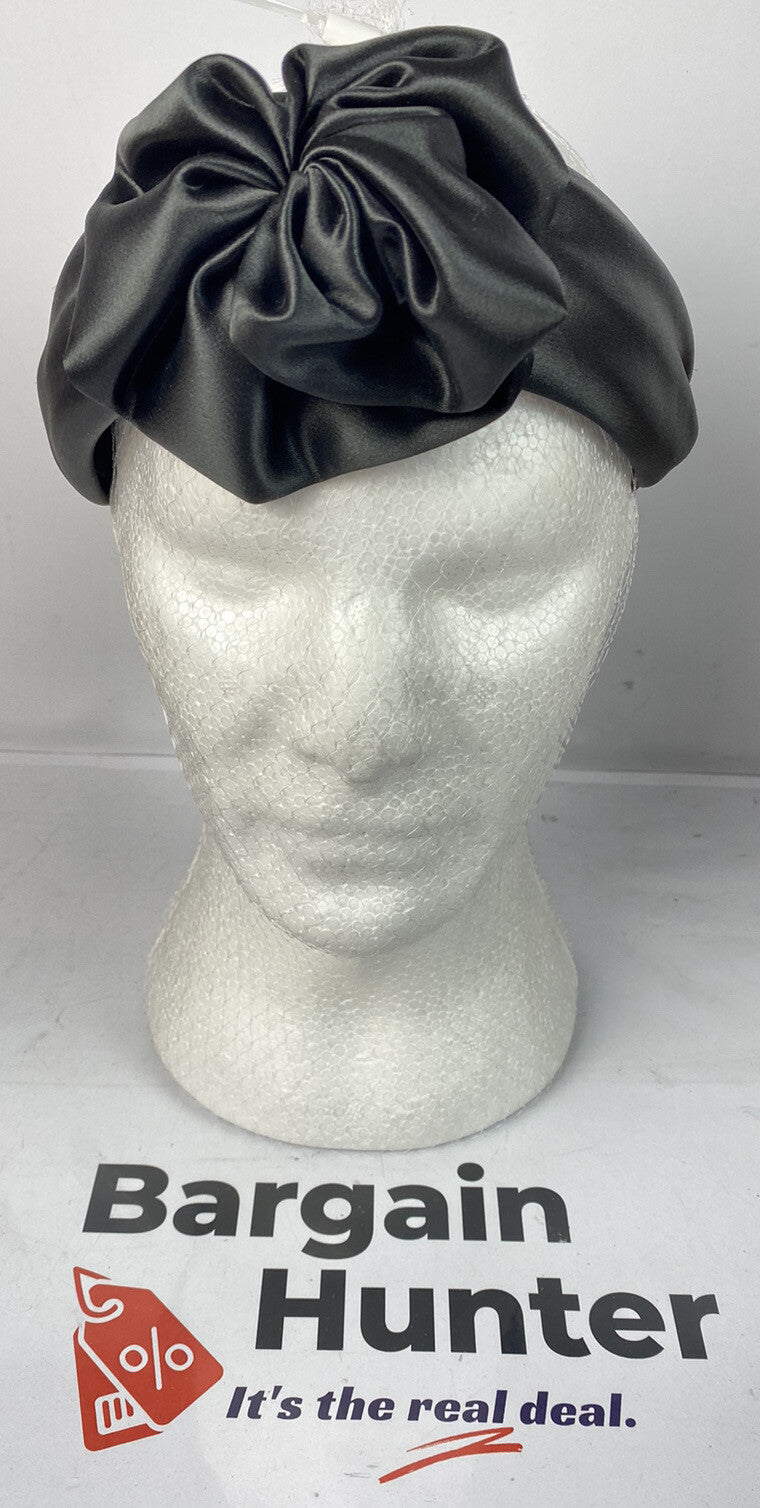 F412 Mimco Black Rose Hair Headband In Good Condition