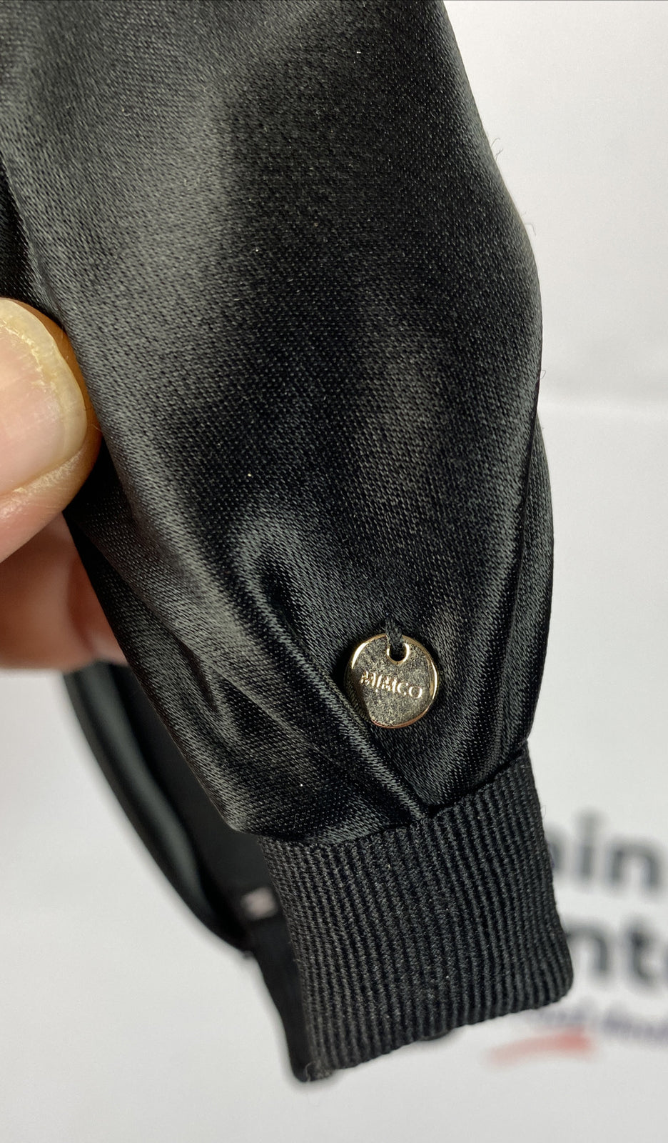F412 Mimco Black Rose Hair Headband In Good Condition