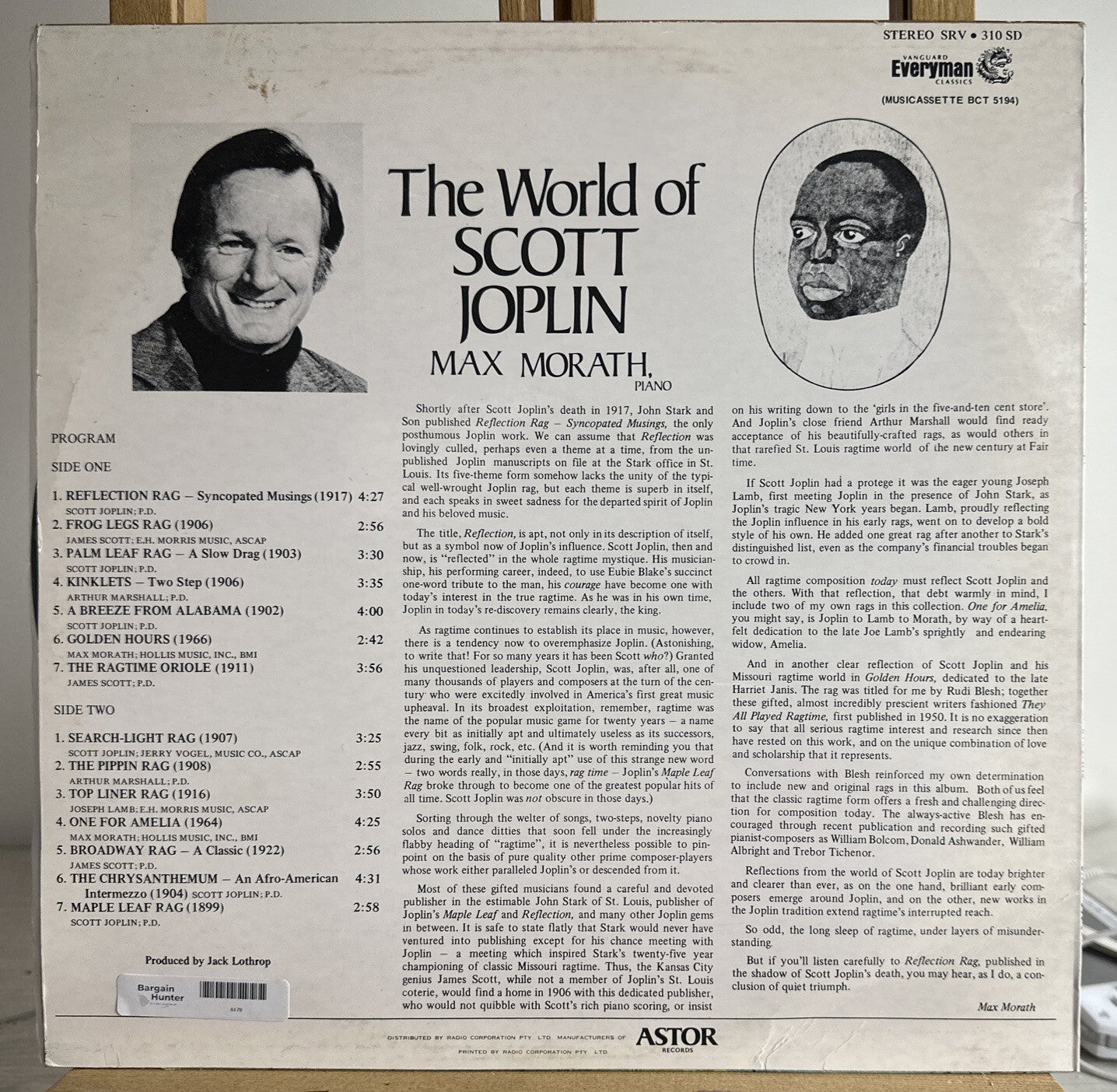 The World Of Scott Joplin Vinyl LP Record In VGC 4478