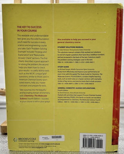 Chemistry The Molecular Science Fourth Edition Moore / Stanitski / Jurs Textbook