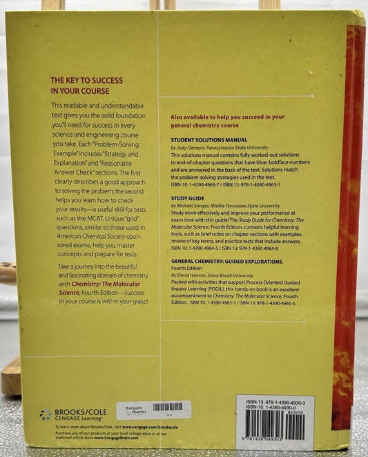 Chemistry The Molecular Science Fourth Edition Moore / Stanitski / Jurs Textbook