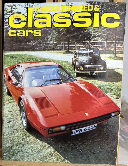 Thoroughbred & Classic Cars July 1978 Magazine In Good Condition